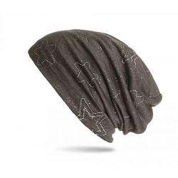 stylx Beanie Mütze mit Sterne Print im Destroyed Vintage Look, Unisex (B19) von stylx