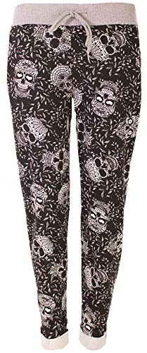 stylx Damen Jogginghose Sweatpants Größe 34-50 mit Print (J26, 48-50) von stylx