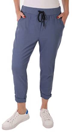 stylx Damen Jogginghose im Vintage Look Sweatpants für Freizeit Sport und Fitness (as3, Numeric, Numeric_44, Numeric_46, Regular, Regular, Jeansblau) von stylx