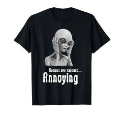 Antisoziale Alien Loner Misanthrope Einsiedler Leave Me Alone UFO T-Shirt von subart.studio