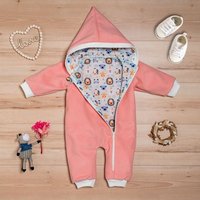 suebidou Fleeceoverall Wollfleece Overall mit Zwergenkapuze Wagenanzug Baby Overall von suebidou