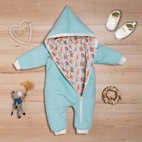 suebidou Fleeceoverall Wollfleece Overall mit Zwergenkapuze Wagenanzug Babyoverall von suebidou