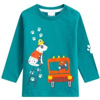 suebidou Longsleeve Langarmshirt für Baby Jungen grün mit süßem Print von suebidou