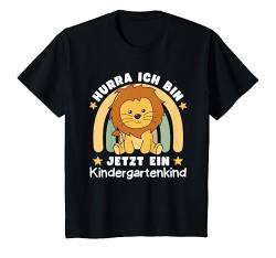 Kinder Hurra Ich Bin Jetzt Ein Kindergartenkind Löwe Kinder T-Shirt von süße Tier Kindergarten Motive jetzt entdecken