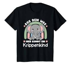Kinder Aus Dem Weg Hier Kommt Ein Krippenkind Elefant Kinder T-Shirt von süße Tier Kinderkrippe Motive jetzt entdecken