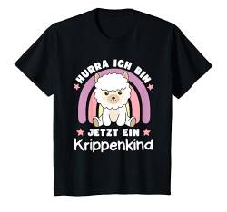 Kinder Hurra Ich Bin Jetzt Ein Krippenkind Alpaka Kinder T-Shirt von süße Tier Kinderkrippe Motive jetzt entdecken
