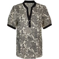 summum woman T-Shirt Summum Bluse kurzarm, florales Muster, offwhite-schwarz, Damenoberbekleidung, Shirts, Tops von summum woman