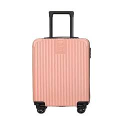 sunxueli Koffer Koffer, Aluminiumrahmen, Universal-Rad-Trolley, Business-Koffer, Herren-Passwort-Boarding-Koffer Suitcase (Color : Pink, Size : A) von sunxueli