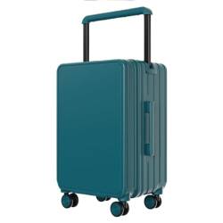 sunxueli Koffer Mittelmontierter, Breiter Trolley-Koffer, Business-Koffer, Wasserdichter Universal-Rollenkoffer for Herren Und Damen Suitcase (Color : Blue, Size : 24in) von sunxueli