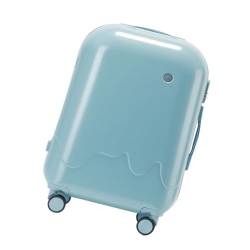 sunxueli Koffer Neuer Eiscreme-Koffer, Universal-Rad-Trolley, Leichter Boarding-Koffer, 20 Zoll, for Männer Und Frauen Suitcase (Color : Blue, Size : 24in) von sunxueli