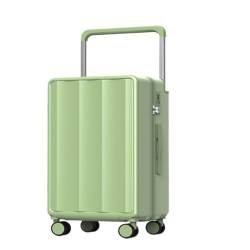 sunxueli Koffer Trolley-Koffer Damen 24-Zoll-Universalrad Mehrfarbiger Koffer 20-Zoll-Passwort-Boarding-Koffer Suitcase (Color : Green, Size : A) von sunxueli