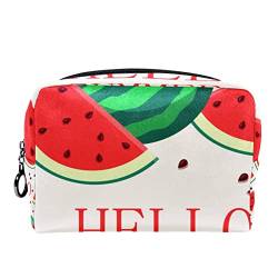 Kosmetiktasche für Frauen,kleine Make-up-Tasche für Geldbörse,Wassermelone und Sommer,Reisekosmetiktasche,Make-up-Tasche von suojapuku