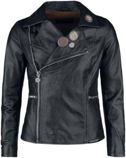 Supernatural Anti Possession Frauen Lederjacke schwarz L 100% Leder Fan-Merch, TV-Serien von super.natural