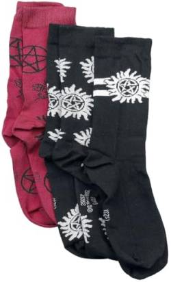 Supernatural Anti Possession Frauen Socken multicolor EU 35-38 von super.natural