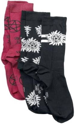 Supernatural Anti Possession Frauen Socken multicolor EU 39-42 von super.natural