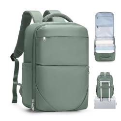 suratio Rucksack Handgepäck Flugzeug Reiserucksack Damen Ryanair Handgepäck 40x20x25 Rucksack Travel Backpack Carry on Luggage Rucksack Damen Wasserdicht Laptop Business Rucksack Damen Grün Groß von suratio