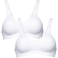 susa Elegance Entlastungs-BH, 2er-Pack, bügellos, für Damen, weiß, 100B von susa