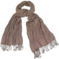 Tamaris Schal Tamaris Scarf, (Set, 1-St. 1-teilig), geraffter Damen Schal mit Fransen von tamaris