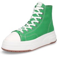 Tamaris Tamaris Damen Canvas Plateau Sneaker grün Sneaker von tamaris