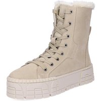 Tamaris Tamaris Damen Leder Schnürboot beige Schnürboots von tamaris