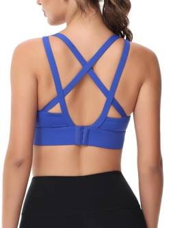 tanzdunsje Sport BH Damen, Gym BH Sports Bra,Joggen Yoga Fitness Training Bra -Crossback Verstellbar Frauen Büstenhalter Ohne Bügel von tanzdunsje