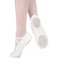 tanzmuster Ballettschuhe Toni aus Leder mit geteilter Ledersohle Tanzschuh Ballettschläppchen für Mädchen von tanzmuster