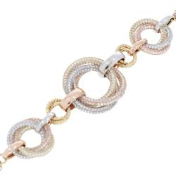 tasjuwelier 585 Gold Armband Loop Tricolor von tasjuwelier