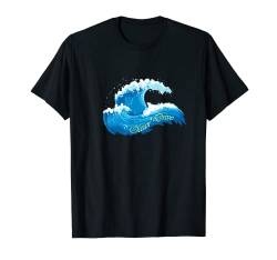 Fantastische Wellen Wasser Meer Ozean Surfen Küste T-Shirt von tatia4design