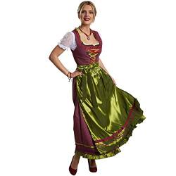 dressforfun 950032 Maxi-Dirndl, figurbetontes Dirndl mit langem Rock, feine Schnürung mit Strasssteinen (M | Nr. 304651) von tectake