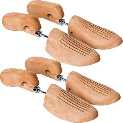 tectake 800592-2 Paar Lotusholz Schuhspanner, Abhilfe bei drückenden Stellen, Universell für Damen- und Herrenschuhe - diverse Größen (39-41 | Nr. 403007) von tectake
