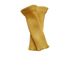 100% Merino Wolle Baby Stulpen Beinwärmer Socken Gestrickt Tragriemen S Yellow von tevirP