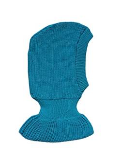 100% Merino Wolle Balaclava Hut Mütze Schal Gestrickt Schafswolle Erwachsene Frauen Männer Unisex Aqua blue von tevirP