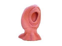 100% Merino Wolle Balaclava Hut Mütze Schal Gestrickt Schafswolle Erwachsene Frauen Männer Unisex Rosa Pink von tevirP