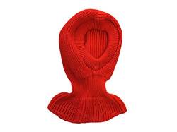 100% Merino Wolle Balaclava Hut Mütze Schal Gestrickt Schafswolle Erwachsene Frauen Männer Unisex Rot Red von tevirP