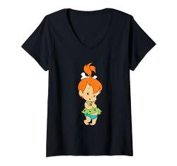 The Flintstones Pebbles Flintstone T-Shirt mit V-Ausschnitt von the flintstones