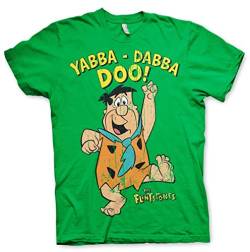 Yabba-Dabba-DOO Official T-Shirt (Grün), X-Large von the flintstones