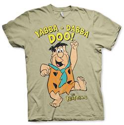 Yabba-Dabba-DOO Official T-Shirt (Khaki), Medium von the flintstones