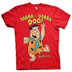 Yabba-Dabba-DOO Official T-Shirt (Rot), X-Large von the flintstones