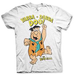 Yabba-Dabba-DOO Official T-Shirt (Weiß), X-Large von the flintstones