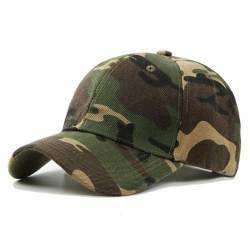 thematys Outdoor Camouflage Baseballcap – Verstellbare Snapback für Damen & Herren, Ideal als Sommer Sonnenhut, Robuste Schirmmütze im Tarnlook, 55-61 cm Kopfumfang, 100% Polyester von thematys