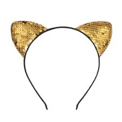 thematys Süße Katzenohren Haarreif – Vielseitiger Cat Ear Headband für Karneval, Cosplay, Fasching & Mottopartys – Ideal für Kinder & Erwachsene, für Geburtstage, Hochzeiten & Halloween von thematys