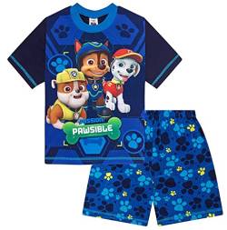 ThePyjamaFactory Jungen Schlafanzug blau blau Gr. 4-5 Jahre, blau von thepyjamafactory