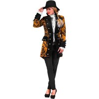 thetru Kostüm Gehrock Lady kupferfarben, Auffälliger Mantel für barocke Damen von thetru