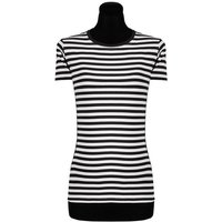 thetru T-Shirt Damen Ringelshirt kurzarm schwarz-weiß – alltagsta Gestreiftes Shirt für Karneval und Alltag – qualitativ entsprechend von thetru