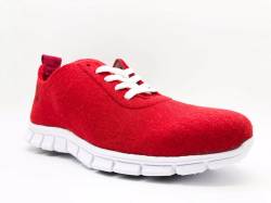 thies ® PET Sneaker red | vegan aus recycelten Flaschen von thies