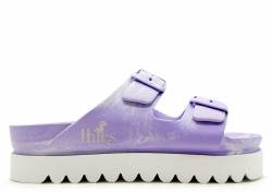 thies 1856 ® Ecofoam Plateau Sandal Two-Tone vegan white lavender (W) von thies