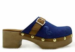 thies 1856 ® Rec Denim Soft Clog vegan denim blue (W/X) von thies