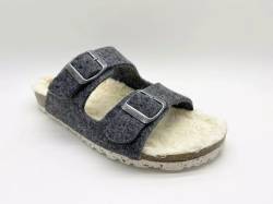 thies 1856 ® Recycled Plush PET Bio Sandal vegan dark grey (W/X) von thies