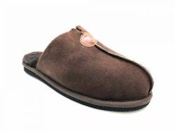 thies 1856 ® Sheepskin Grumpy Dad Slipper dark brown (M) von thies