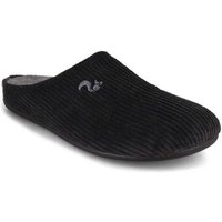 thies Cord Herren Pantoffel, marengo, grau, warm Hausschuh vegan von thies